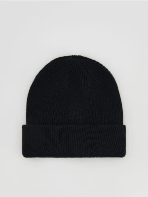 Reserved - Czapka beanie z dodatkiem wełny - granatowy