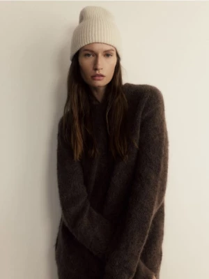 Zdjęcie produktu Reserved - Czapka beanie z wełną - kremowy