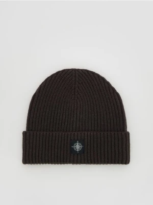 Reserved - Czapka beanie z wiskozą - ciemnoszary