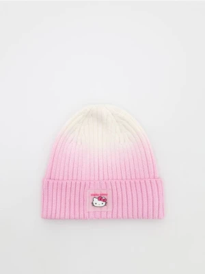 Reserved - Czapka Hello Kitty - pastelowy róż