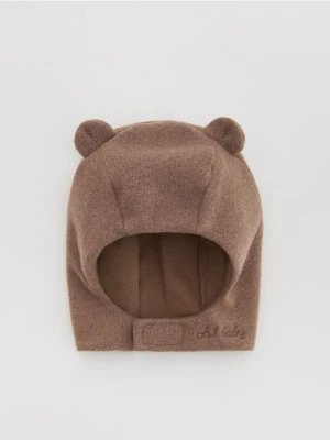 Reserved - Czapka kominiarka - beżowy