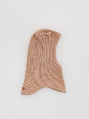 Reserved - Czapka kominiarka - brązowy