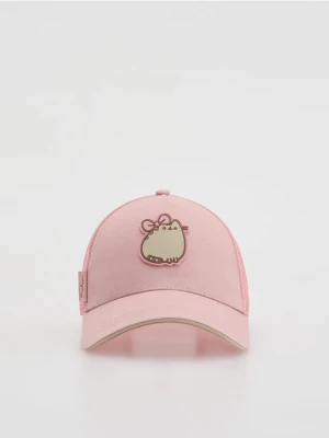 Reserved - Czapka Pusheen - pastelowy róż