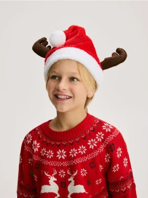 Reserved - Czapka świąteczna - czerwony