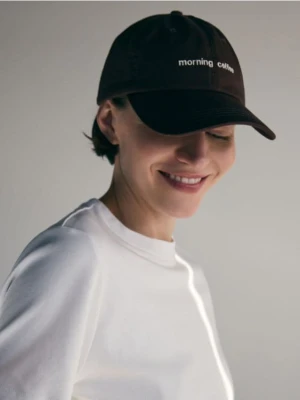 Reserved - Czapka z daszkiem - ciemnobrązowy