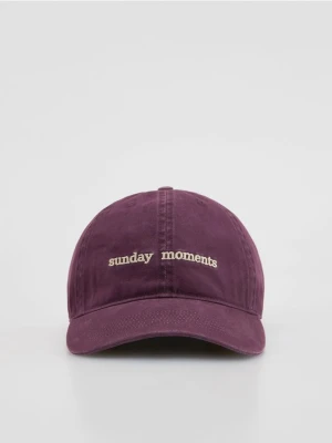 Reserved - Czapka z daszkiem - ciemnofioletowy