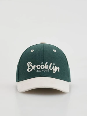 Reserved - Czapka z daszkiem - ciemnozielony