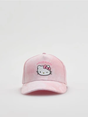 Reserved - Czapka z daszkiem Hello Kitty - pastelowy róż
