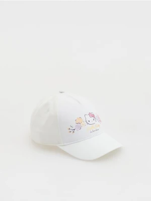 Reserved - Czapka z daszkiem Hello Kitty - złamana biel