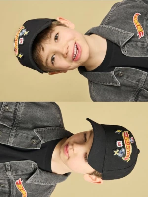 Reserved - Czapka z daszkiem Hot Wheels - czarny