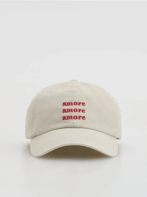 Reserved - Czapka z daszkiem - kremowy