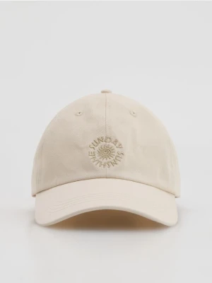 Reserved - Czapka z daszkiem - kremowy