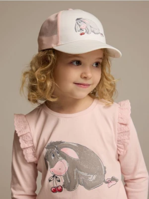 Reserved - Czapka z daszkiem Kubuś Puchatek - złamana biel