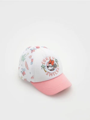 Reserved - Czapka z daszkiem Minnie Mouse - biały