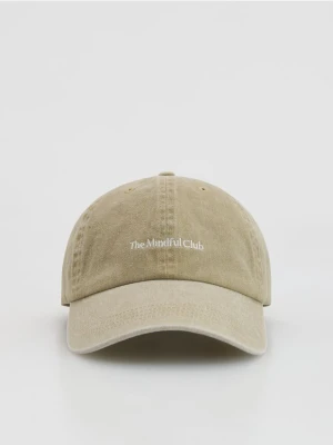 Reserved - Czapka z daszkiem - musztardowy