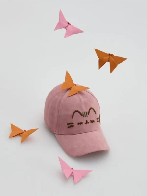 Reserved - Czapka z daszkiem Pusheen - różowy