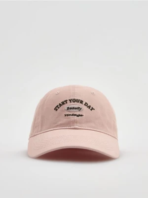 Reserved - Czapka z daszkiem - różowy