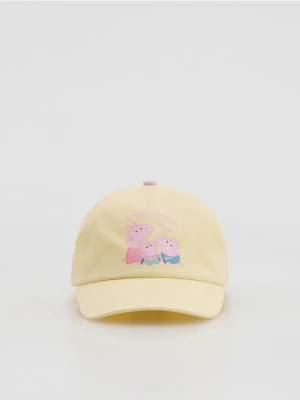 Reserved - Czapka z daszkiem Świnka Peppa - jasnożółty