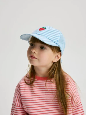 Reserved - Czapka z daszkiem z haftem - jasnoniebieski