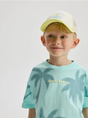 Reserved - Czapka z daszkiem - złamana biel