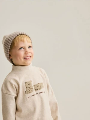 Reserved - Czapka z domieszką wełny - beżowy