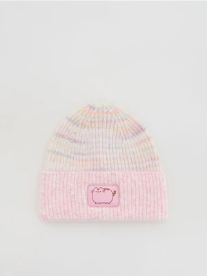 Reserved - Czapka z domieszką wełny Pusheen - wielobarwny