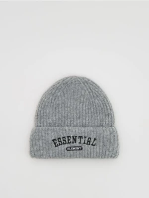 Reserved - Czapka z haftem - jasnoszary