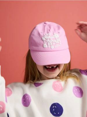 Reserved - Czapka z nadrukiem - różowy