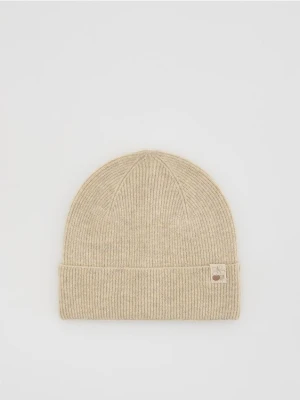 Reserved - Czapka z naszywką - beżowy
