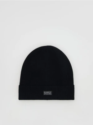 Reserved - Czapka z naszywką - czarny