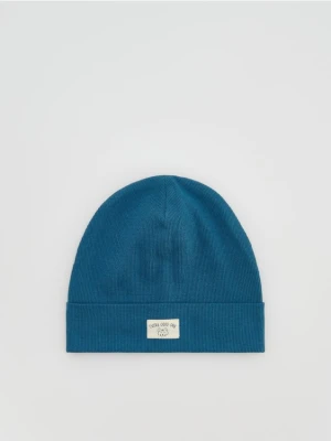 Reserved - Czapka z naszywką - granatowy