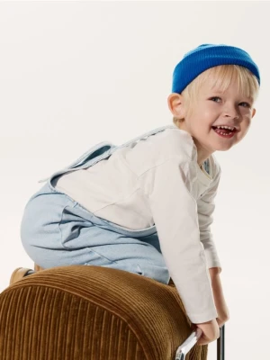 Reserved - Czapka z naszywką - niebieski