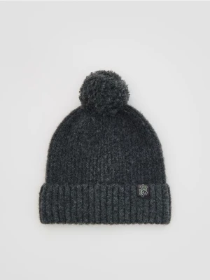 Reserved - Czapka z pomponem - ciemnoszary