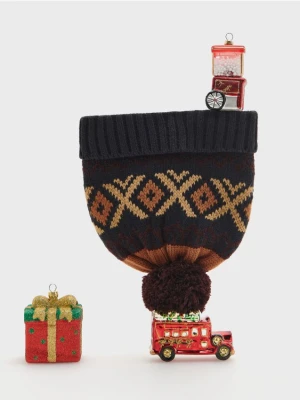 Reserved - Czapka z pomponem - wielobarwny