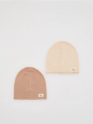 Reserved - Czapka z wiskozą 2 pack - wielobarwny
