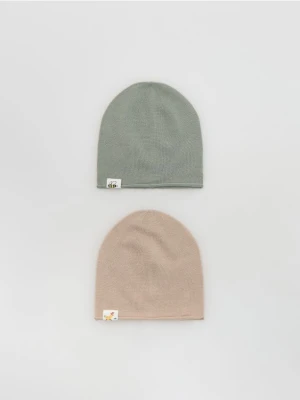 Reserved - Czapka z wiskozą 2 pack - wielobarwny