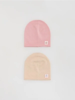 Reserved - Czapka z wiskozą 2 pack - wielobarwny