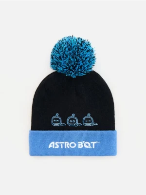 Reserved - Czapka z wiskozą Astro Bot - czarny