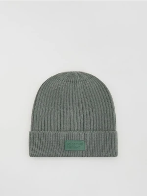 Reserved - Czapka z wiskozą - ciemnozielony