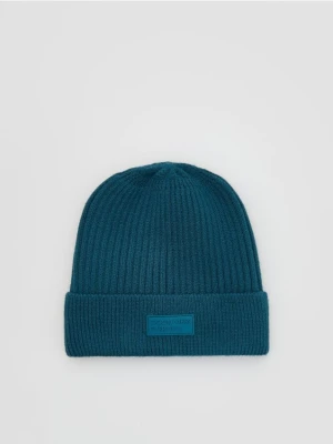 Reserved - Czapka z wiskozą - ciemny turkus