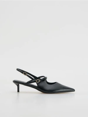 Reserved - Czółenka na obcasie kitten - czarny