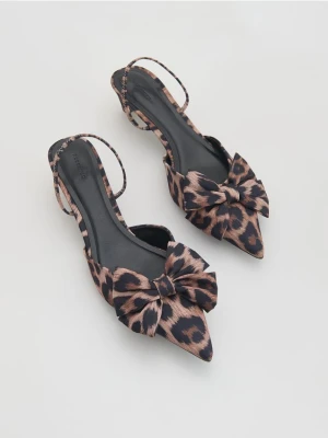 Reserved - Czółenka z kokardami - wielobarwny