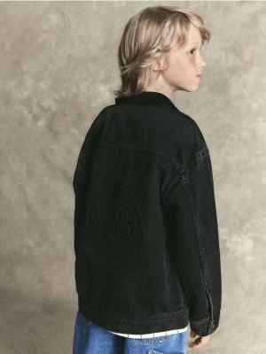 Reserved - Denimowa koszula z kieszeniami - czarny