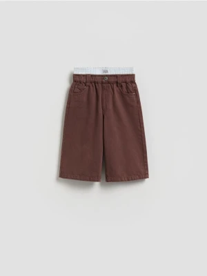 Reserved - Denimowe szorty - brązowy