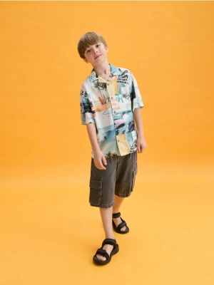 Reserved - Denimowe szorty - czarny