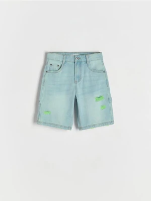 Reserved - Denimowe szorty - niebieski