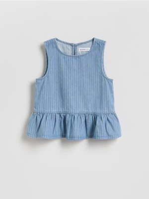 Reserved - Denimowy top - niebieski