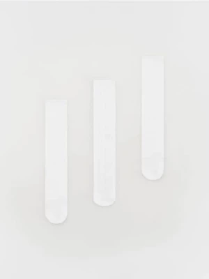 Reserved - Długie skarpetki 3 pack - biały