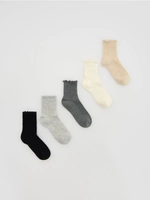 Reserved - Długie skarpetki 5 pack - czarny