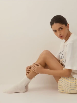 Reserved - Długie skarpetki 5 pack - pastelowy róż